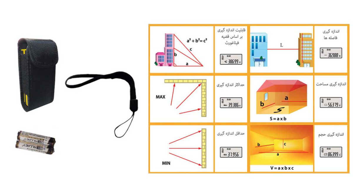 مشاهده مشخصات متر لیزری 80 متری محک مدل LDM-80 در فروشگاه اینترنتی ابزارایران